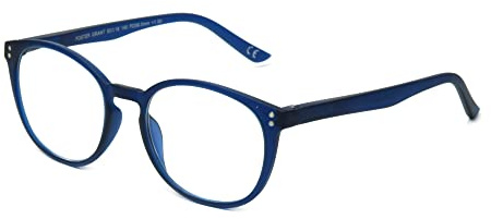 Foster Grant Unisex Joey Anti-fog Blue Light Readers Reading Glasses, Matte Rubberized Navy, 50 Mm US