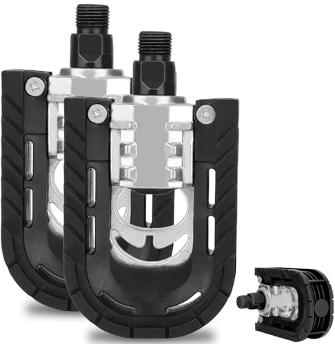 Sporgo Fahrradpedale Klapppedal: Pedale Fahrrad mit Anti-Rutsch und Reflektoren, Klapppedale Alu Fahrrad Pedale für alle Fahrradttypen, Pedelec, MTB, Klapprad, Rennrad
