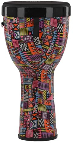 GEWA Liberty Djembé Nestable – storlek (diameter): 25,4 cm (10 tum), höjd: 49 cm (19,5 tum) – abstrakt