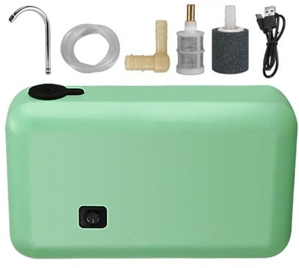 Celuicion Pompe À Oxygène - Pompe Aquatique Imperméable Antipoussière pour Aquarium,Aérateur Portable Polyvalent pour Nettoyage, Rincage et Pêche en Extérieur