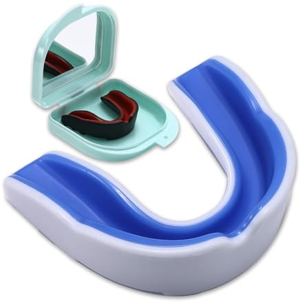 D Lolylad Gum Shield Kids 9-15 Age, Junior Mouth Guard with Case for Rugby, Football, Lacrosse, MMA, Hockey and Martial Arts Boxing Protecting Teeth