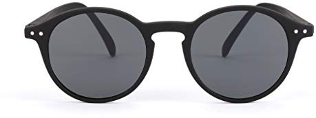 IZIPIZI Reading Sun #D rund Black Sonnebrille in der Farbe: Schwarz, Dioptrie: + 1.50, Maße: 14,2 x 13,8 x 4,5 cm, SLMSDC01_15