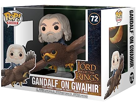 Funko POP! Rides: LOTR - Gwaihir With Gandalf - Lord Age 3+ Of the Rings - Collectable Vinyl Figure - Gift Idea - Official Merchandise - Toys for Kids & Adults - Movies Fans - Model Figure for Collectors