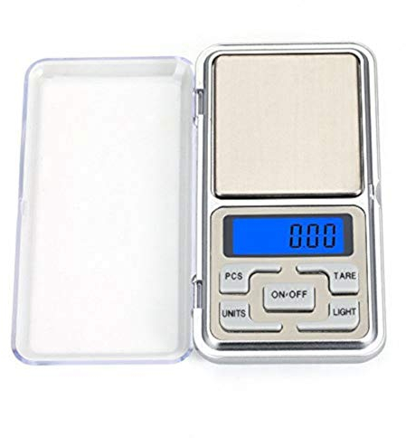 EUROXANTY Báscula Digital de Precisión | Báscula de Cocina y Joyería | Balanza de Alimentos Multifuncional | Plataforma de Acero Inoxidable | Pantalla LCD | Peso de Cocina | Iluminación LED