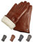 AKAROA ESTD 2019 Lederhandschuhe Herren DAN, Touchscreen Funktion, italienisches Leder, Futter aus original Neuseeland Lammfell, 5 Größen S - XL, cognac, L - 9,5