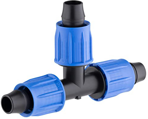 Raccord à compression pour tuyau goutte à goutte té diamètre 16 millimètres AROZ