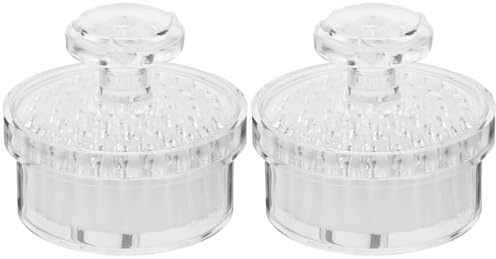 FRCOLOR 2pcs Manual Facial Cleansing Brush with Lid Face Wash Brush for Daily Skin Care Portable Face Scrubber Tool for Deep Cleaning Pore Care and Gentle Facial Massage