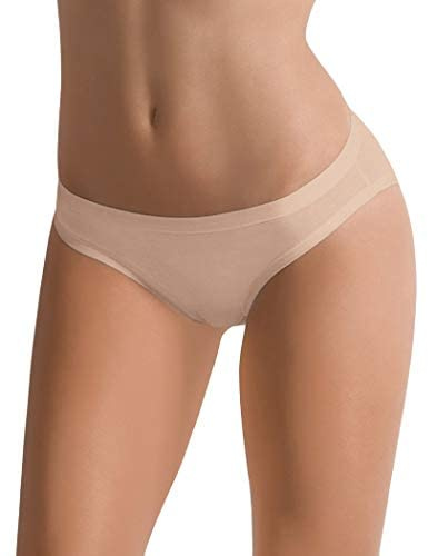 Cotonella ® -Slip Donna 3362-3 Pezzi (L, Beige)