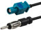 TUOLNK Fakra zu Din Universal Fahrzeug Auto Stereo FM Radio Antenne Adapter Kabel Fakra Z Stecker Kabel DIN Stecker für Auto Stereo Audio HD Radio Head Unit CD Media Player Empfänger 12inch