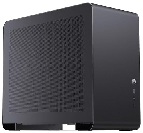 Jonsbo U4 Mini Mesh Case PC Nero – Case Micro-ATX con pannello laterale in mesh, spazio per GPU fino a 420 mm, alimentatori ATX fino a 200 mm, design traspirante per build potenti