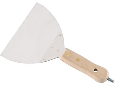 AUSONIA - SPATOLA LARGA PER CARTONGESSO CON LAMA INOX E MANICO IN LEGNO CON INSERTO