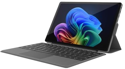 2-in-1 Laptop/Tablet (2025), Windows 11 PC with Magnetic Keyboard, 12” 2K FHD IPS Touchscreen Display, 4-core N95, 12GB DDR5 RAM 512GB SSD, 2 Stereo Speakers Computer for Home Business Students