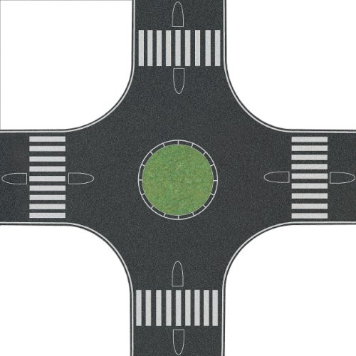 Busch 1101 4-Way Roundabout HO Scenery Scale Model Scenery
