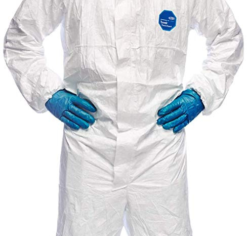 Tyvek Classic Xpert Coveralls X 25, Bulk Buy Type 5/6 Coveralls, 25 Suits in Your Chosen Size (XL X 25 Suits) White