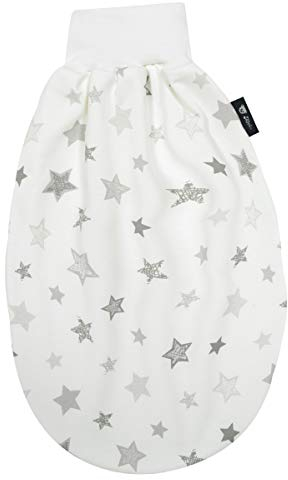 Alvi Baby Schlupfmäxchen Thermo Exclusiv | Pucksack 0-3 Monate | Baby-Schlafsack 100% Baumwolle | Winterschlafsack waschbar | Strampelsack