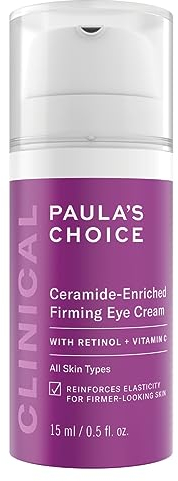 Paula's Choice CLINICAL Ceramide-Enriched Augencreme - Augencreme Gegen Falten und Augenringe, Feuchtigkeit & stärkt Haut um die Augen - mit Retinol & Vitamin C - Alle Hauttypen - 15 ml