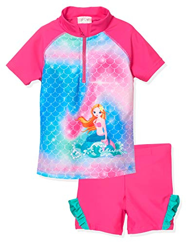 Playshoes zweiteilig Schwimmshirt Badeshorts Badebekleidung Unisex Kinder,Meerjungfrau,98-104