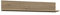 FORTE Arkina Wandregal, Holzwerkstoff, Artisan Eiche, 139,7 x 25,8 x 24,6 cm