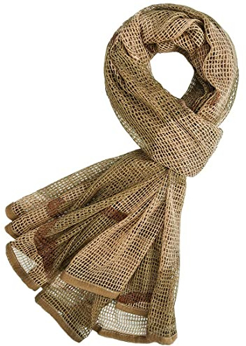 Fousam Sniper Veil,Camo Mesh Net Tactical Scarf for Hunting Shooting Wild Photography Outdoor Activities