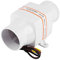 3in In Line Air Blower Marine, Marine Bilge Air Blower, 130CFM 12V Electric DC Electric Fan(White)