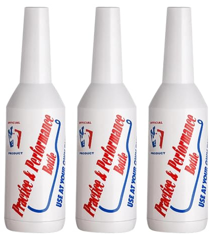 Flair Bottle träningsflaskor cocktail shakers set med 3 för barbarbarenders 7,5 oz 750 ml plastbartending övning träning prestanda (vit)