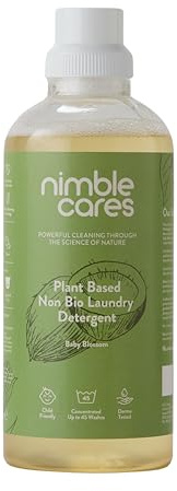 Nimble Cares Plant Based Non Bio Laundry Detergent Baby Blossom 1000ml (Up to 45 washes)