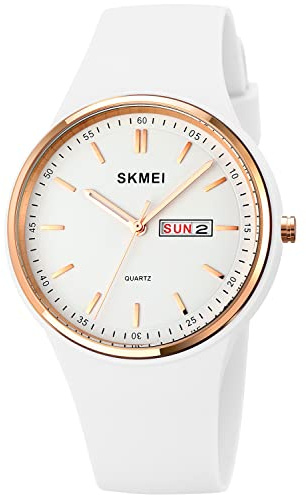 PASOY Mode enkla damklockor silikon roséguld stor urtavla sport utomhusklockor för kvinnor analog Reloj de Mujer
