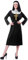 Aomig Nonnen Kostüm Nonne Kloster Schwester Mittelalter Kostüm Damen Religiös Vikare Schwarz Kostüm Outfit mit Nonnenhaube Halskette Nonnenkleid Geeignet für Halloween Karneval Mottoparty Cosplay(M)