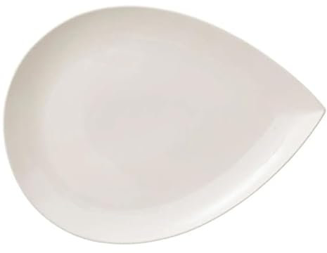 Secret de Gourmet - Assiette de Présentation Goutte 40cm Blanc