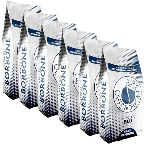 Granos de Café Mezcla AZUL Caffè Borbone 1 kg x 6