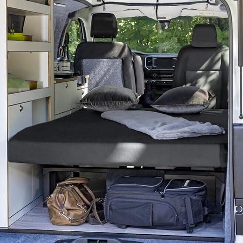 Spannbettlaken Ersatz für VW T5 T6 T6.1 Ocean Faltbett, Luxus Wohnmobil Spannbetttuch Heckbett Hochbett Aufstelldach Wohnmobil zubehör Wohnmobilbett Camping Camper Zubehör