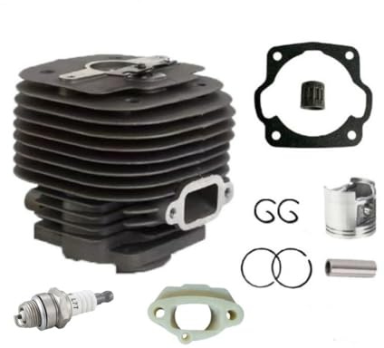 JWLPJSD Conjunto de pistón Cilindro 58 mm Compatible con Herramientas jardinería y maquinaria Forestal MS070 MS 070 Reparar