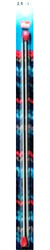 Prym 191451 - Ferri da maglia in alluminio per giacca, 30 cm, 2,50 mm, 2,5 mm, colore: Grigio