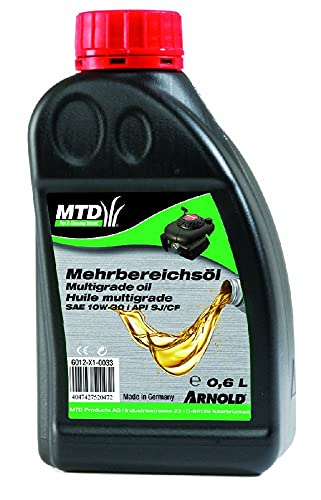 ARNOLD Mehrbereichs-Motorenöl SAE 10W-30 für Gartengeräte, 0,6 Liter 6012-X1-0033