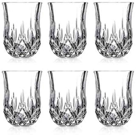 RCR Cristalleria Italiana S.p.a. Linie Opera | Moderne Amaro- und Likörgläser aus Glas, Set mit 6 Kristallgläsern, 6 cl