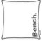 Bench Kissenhülle, Modern Opposite, ca. 50x50 cm, Mit leichtläufigem Markenreißverschluss, 100 % Polyester, French Velvet, Mit Flag Label, Farbe: Weiß/Schwarz, Art.Nr.: 5312606020