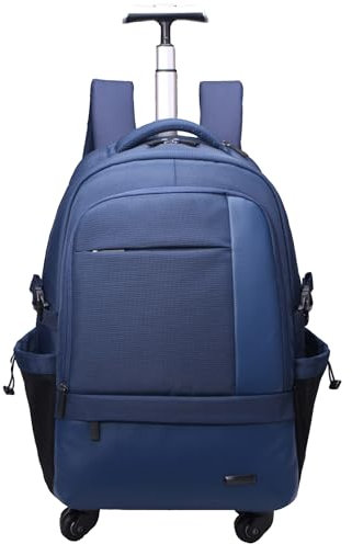 TangDao Wheeled Backpack, Portable Luggage, Casual Type, Business Trolley Backpack, Wheeled School Bag (Blue)