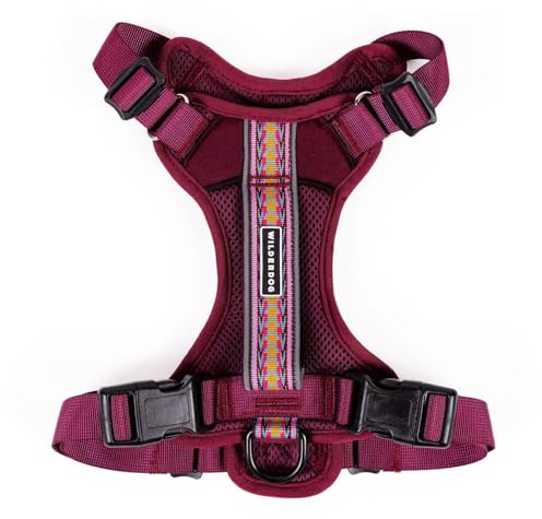 Wilderdog Lightweight Dog Harness with Reflective Straps - Large - Huckleberry