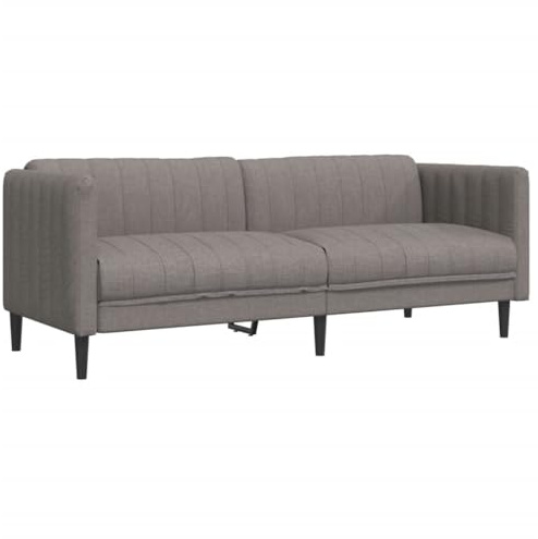 vidaXL Soffa 3-sits taupe tyg, 3-sitssoffa, tresitssoffa, 3 sitssoffa, 3-sitssoffor, tresitssoffor, 3 sitssoffor, 3 sits soffa, 3 sits soffor