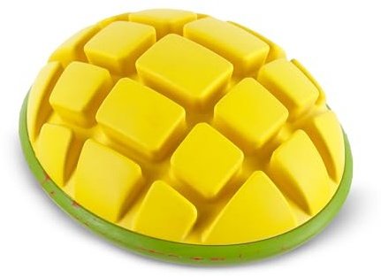 Bark Go Mango Tough Squeaky Rubber Dog Toy for Large Dogs – Candy-Scented, Durable Design for Long-Lasting, Squeaky Fun