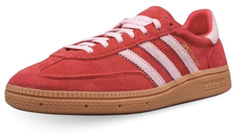 adidas Womens Handball Spezial Shoe, Bright Red/Clear Pink/Gum, 8.5 UK