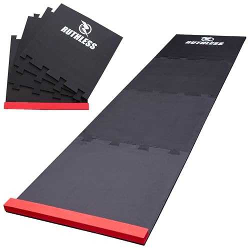 Ruthless Puzzle-Schaumstoff-Dartmatte für Anfänger und Profis, 60 x 237 cm.