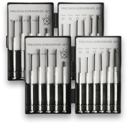 Lot de 22 mini tournevis, mini tournevis, tournevis de précision, petits outils fins pour montres, ordinateurs, lunettes, kits d'outils de réparation de lunettes, horloger