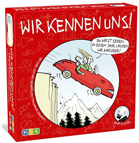 MDR – Wir kennen Uns – Gesellschaftsspiel für Paare & Freunde – Perfekt für lustige Abende & Dates – Karten- & Brettspiel für 1 bis 4 Paare