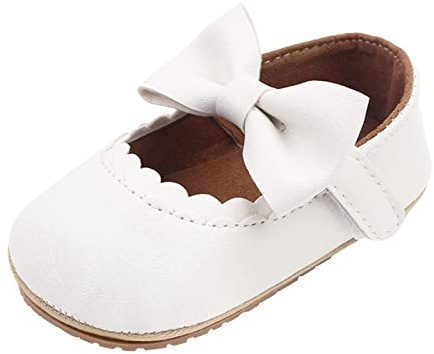 Chaussures Mary Jane pour bébé de 12 à 18 mois - Première marche - Princesse - Mariage - Baptême - Nouveau-né - Bébé - Chaussures Mary Jane