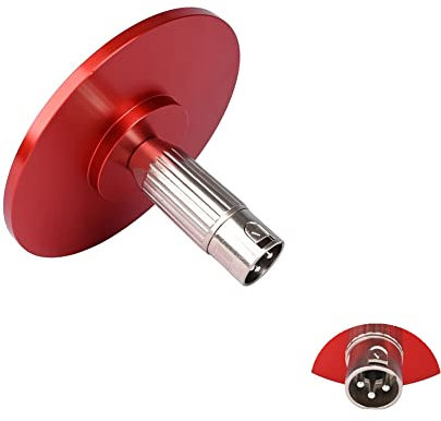 EBIEFLY 1x Household Vacuum Suction Cup Adapter 3XLR Interface Aluminum for Vac-U-Lock Personal Machine Device Accessories Air Connector Attachments Red
