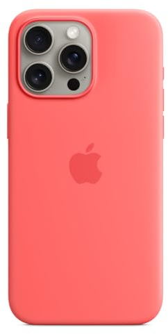 Apple iPhone 15 Pro Max Silicone Case with MagSafe - Guava ​​​​​​​