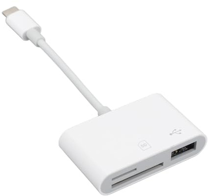 SD-kortläsare, 3 i 1 USB C Minneskortläsare med USB 3.0, Minneskort, Minneskort Multiport för Telefon PC Bärbar Dator Kamera U Disk