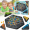 POPOYU Chain Triangle Chess Game,Rubber Band Triggle Board Game,Educational Brain Desktop for Piece Chess 2 to 4 Players,String Triangle Game Interactive Peg Game for Kids Christmas Birthday Gifts