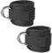 KFHENSOMR 2pcs Ankles Straps Padded Ankle Lifting Straps for Cable Machines Women Wrist Ankle Resistance Cuffs Bands Comfortable Adjustable Cuff D-Ring Glute Kickback Ideal for Glutes Exercises Men